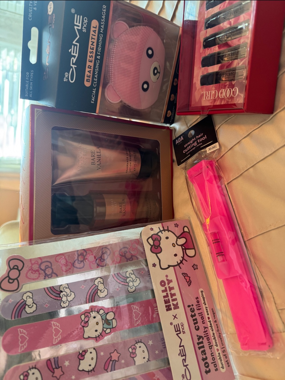 Hello Kitty Pink and Purple Nail File Beaty bundle